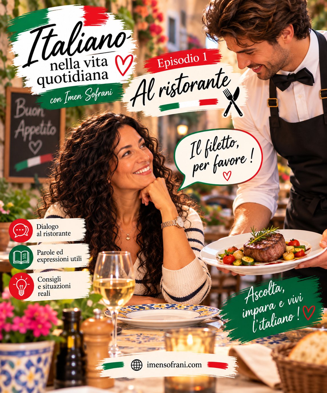 Italiano nella vita quotidiana — Episodio 1: Al ristorante